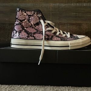 Converse Orchid Snakequin Chucks